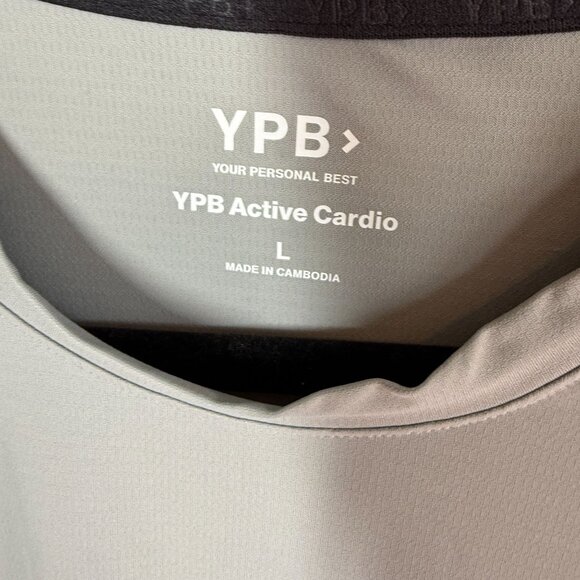 YPB Active Cardio Sleeveless Athletic Tank Top Large Gray Activewear Gym Workout - Picture 10 of 12